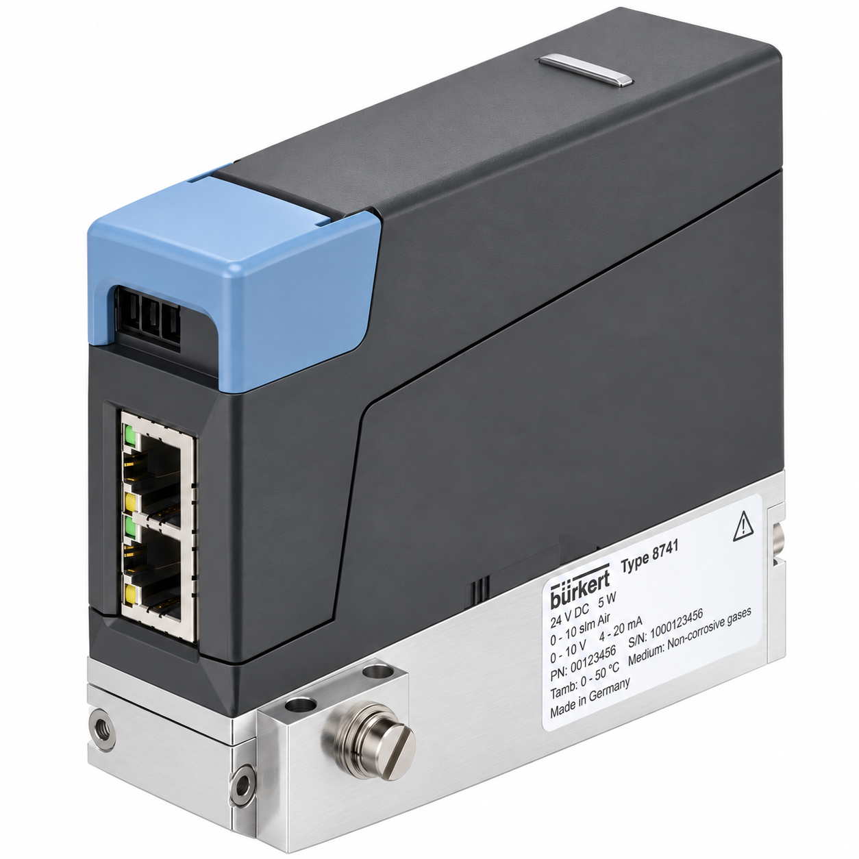 Bürkert Type 8741 Gas Mass Flow Controller 264913 for Air 10 Nl/min