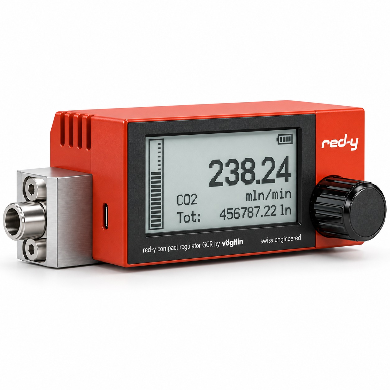 Vögtlin red-y compact regulator GCR digital mass flow meter with manual valve