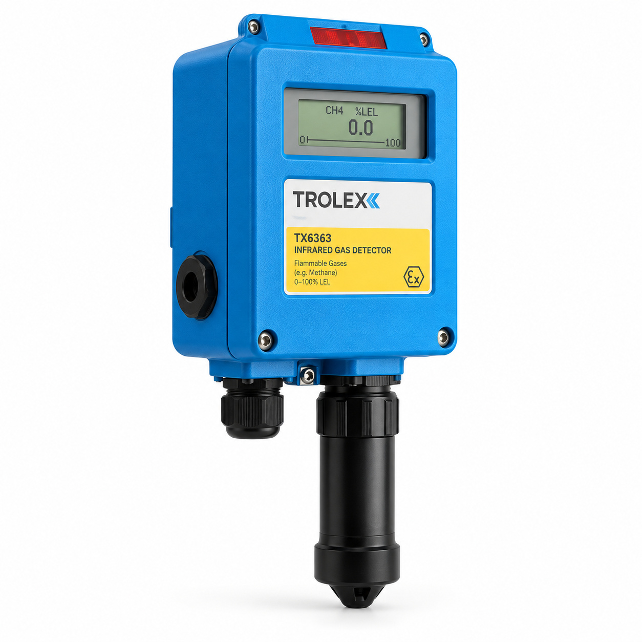 Trolex TX6363 infrared gas detector for methane and carbon dioxide monitoring